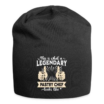 Legendärer Konditor - Jersey-Beanie - Schwarz - Vorne