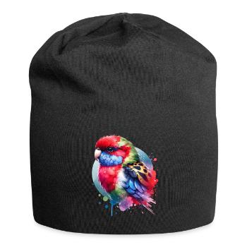 Rosella motif - Jersey Beanie - black - Front