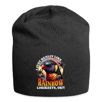 I Love Rainbow Lori Saying - Jersey Beanie - black - Front