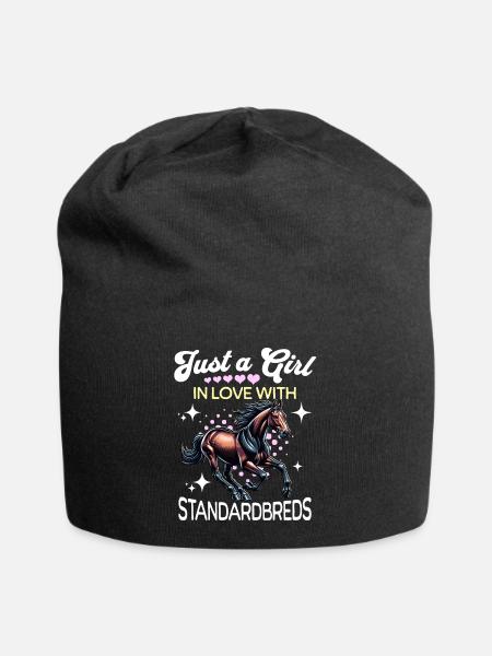 Traber Mädchen Standardbred - Jersey-Beanie - Schwarz
