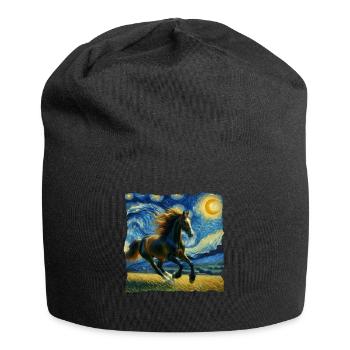 Traber Starry Night - Jersey Beanie - black - Front