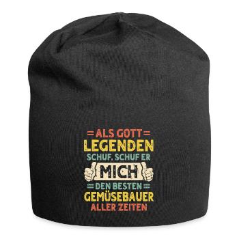 Vegetable grower - Jersey Beanie - black - Front