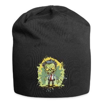 Bande dessinée de zombies - Bonnet en jersey - noir - Devant