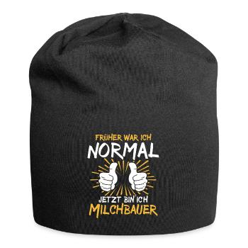 Dairy farmer Spruch - Jersey Beanie - black - Front