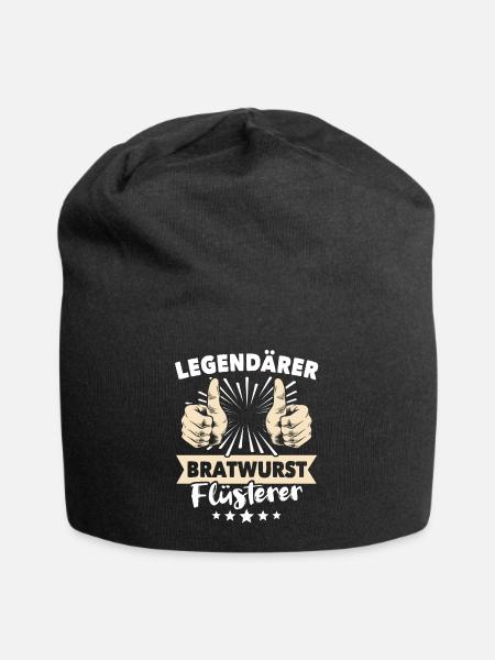 Bratwurst Sprüche - Jersey-Beanie - Schwarz