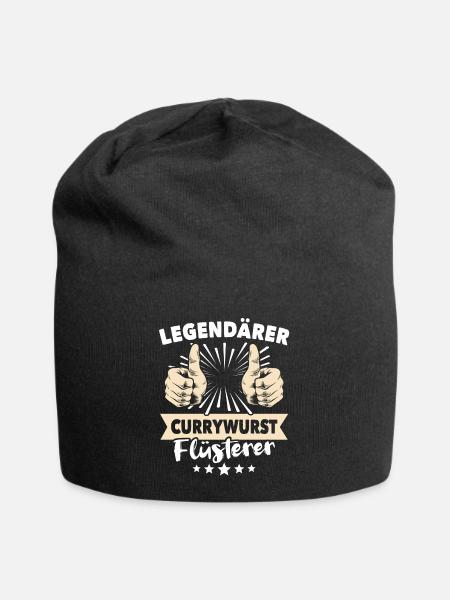 Currywurst Sprüche - Jersey-Beanie - Schwarz