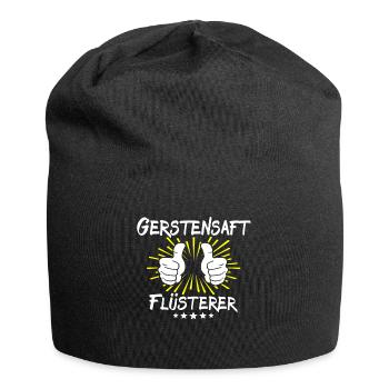 Barley Juice Saying - Jersey Beanie - black - Front