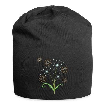 Poinsettias - Jersey Beanie - black - Front