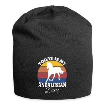 Andalusier Andalusian - Jersey-Beanie - Schwarz - Vorne
