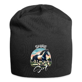 Shire Horse Mädchen Shire Horse - Jersey-Beanie - Schwarz - Vorne