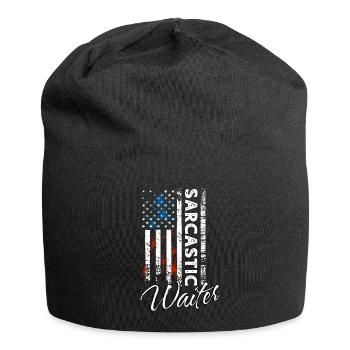 Sarcastic Waiter - Jersey Beanie - black - Front