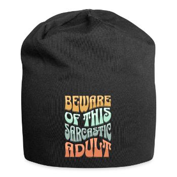 Sarcastique Sarcastique pour adultes - Bonnet en jersey - noir - Devant