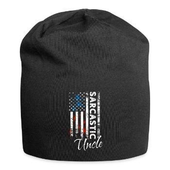 Sarkastischer Onkel - Jersey-Beanie - Schwarz - Vorne