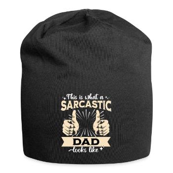 Sarcastique Sarcastique de papa - Bonnet en jersey - noir - Devant