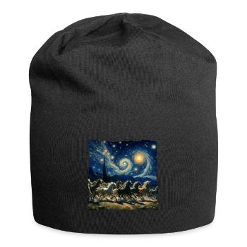 Paso Fino Starry Night - Jersey Beanie - black - Front