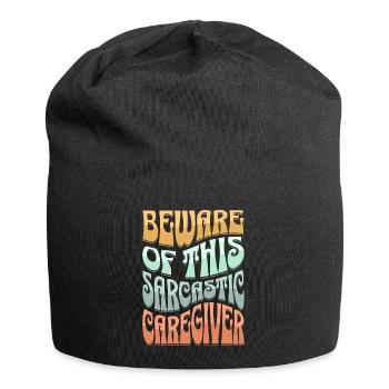 Sarkastischer Betreuer Sarkasmus - Jersey-Beanie - Schwarz - Vorne
