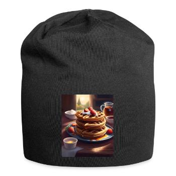 Breakfast pancakes - Jersey Beanie - black - Front