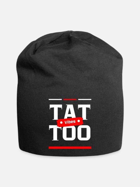 Needles&Pins "Tattoo Vibes" - Jersey-Beanie - Schwarz