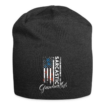 Sarkastische Grossmutter - Jersey-Beanie - Anthrazit - Vorne