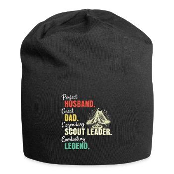 Scout Guide Papa - Jersey Beanie - black - Front