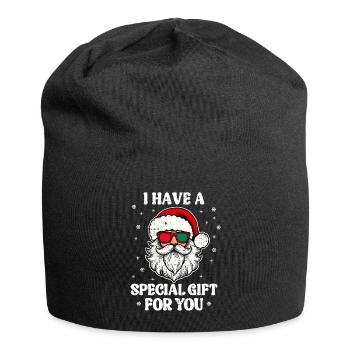 Ich habe ein besonderes Geschenk für dich, Weihnachtsmann - Jersey-Beanie - Schwarz - Vorne