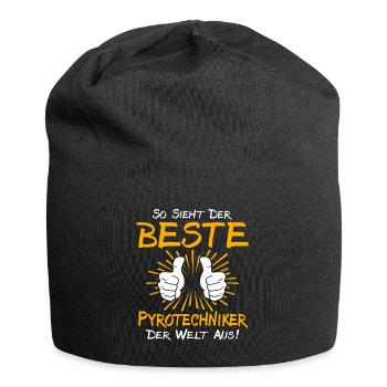 Pyrotechnician Gift Idea - Jersey Beanie - black - Front