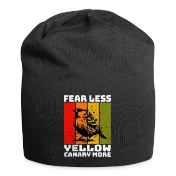 Yellow Canary Yellow-bellied Girlitz - Jersey Beanie - black - Front