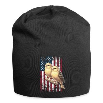 Yellow Canary US Gelbbauchgirlitz - Jersey-Beanie - Schwarz - Vorne