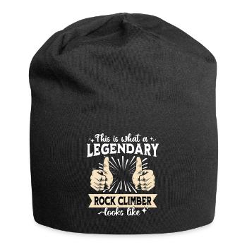Grimpeur légendaire - Bonnet en jersey - noir - Devant