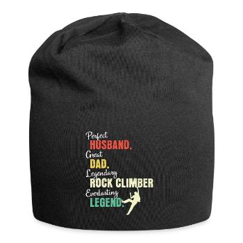 Papa grimpeur - Bonnet en jersey - noir - Devant