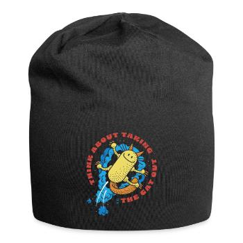 Cat Out - Jersey Beanie - black - Front