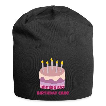 Mon gros gâteau d’anniversaire - Bonnet en jersey - noir - Devant
