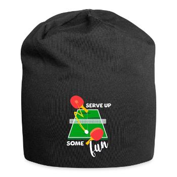 Drôle de dicton de tennis de table - Bonnet en jersey - noir - Devant