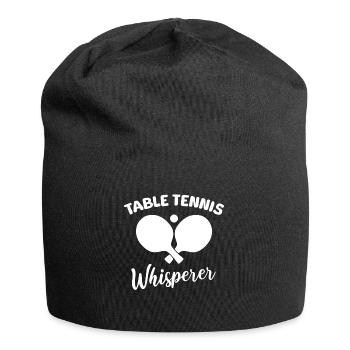 Table Tennis Flüsterer - Jersey-Beanie - Schwarz - Vorne