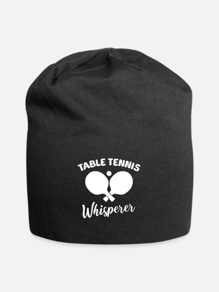Table Tennis Flüsterer - Jersey-Beanie - Schwarz
