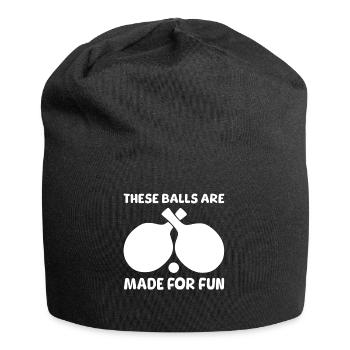 Drôle de dicton de tennis de table - Bonnet en jersey - noir - Devant