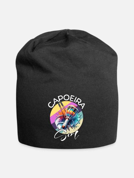 Capoeira Girl - Jersey-Beanie - Schwarz