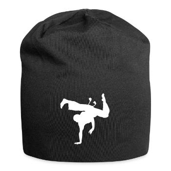 Capoeira Herzlinie - Jersey-Beanie - Schwarz - Vorne