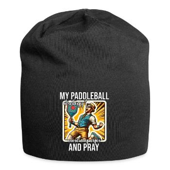 Drôle de dicton de paddleball - Bonnet en jersey - noir - Devant