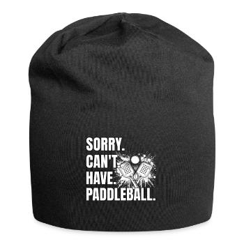 Drôle de dicton de paddleball - Bonnet en jersey - noir - Devant