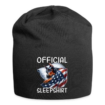 Doberman US Chemise de nuit - Bonnet en jersey - noir - Devant