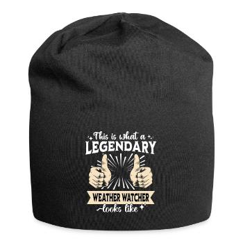 Legendary weather observer - Jersey Beanie - black - Front