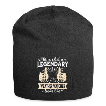 Legendary weather observer - Jersey Beanie - charcoal grey - Front