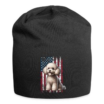 Caniche US Pudel - Bonnet en jersey - noir - Devant
