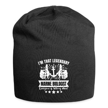 Legendärer Meeresbiologe Legende - Jersey-Beanie - Schwarz - Vorne