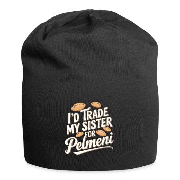 Pelmeni Russian Cuisine - Jersey Beanie - black - Front