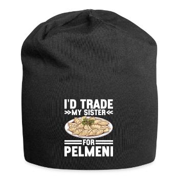 Pelmeni Russian Cuisine - Jersey Beanie - black - Front