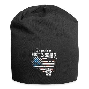 Robotikingenieur US - Jersey-Beanie - Schwarz - Vorne