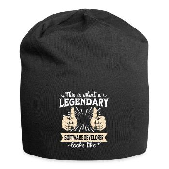 Legendary Software Developer - Jersey Beanie - black - Front