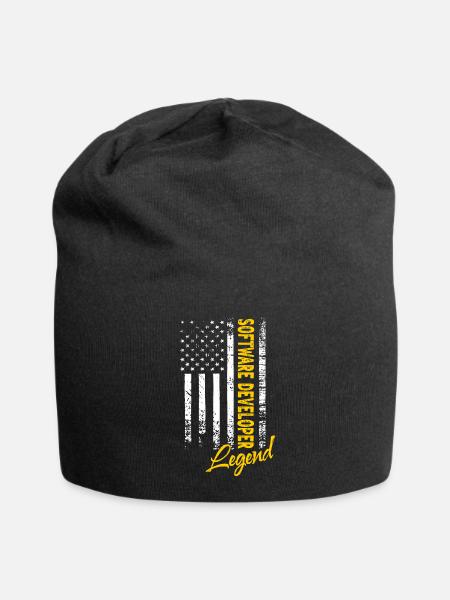 Software Entwickler Legende - Jersey-Beanie - Schwarz